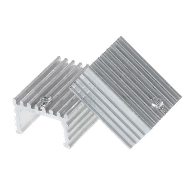 10Set TO-220 Cooling Radiator Aluminum Sheet Heatsink Transistor Heat Sink Pads