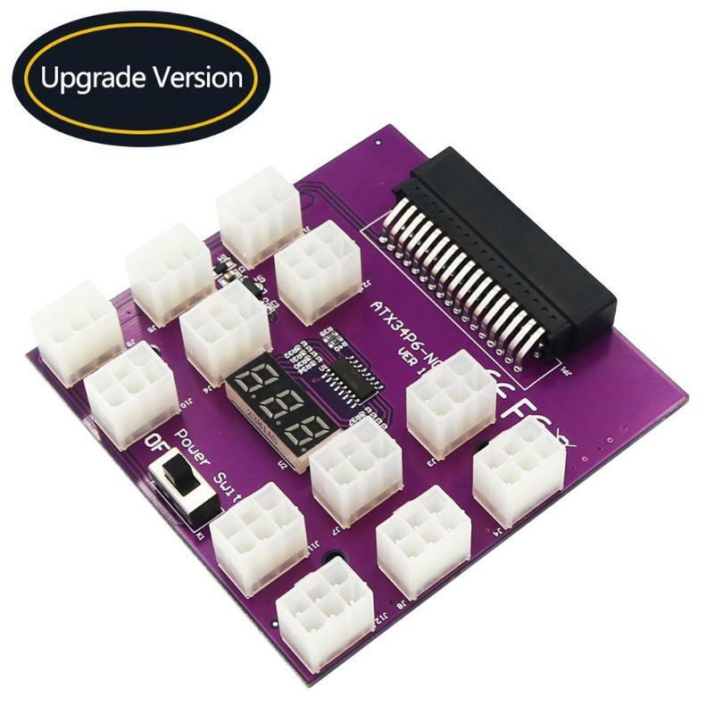 ATX 6Pin Power Connector Power Switch Breakout Board ATX34P6-NO3 VER 12X