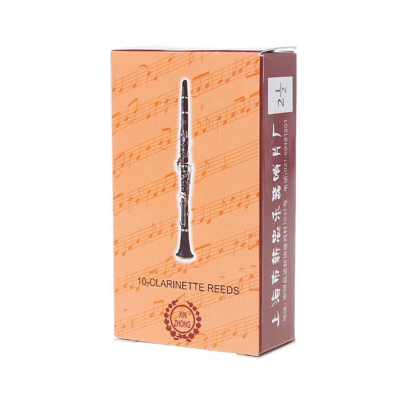 10 Pieces Clarinet Instrument Reeds for Beginners Woodwind Instrument Parts
