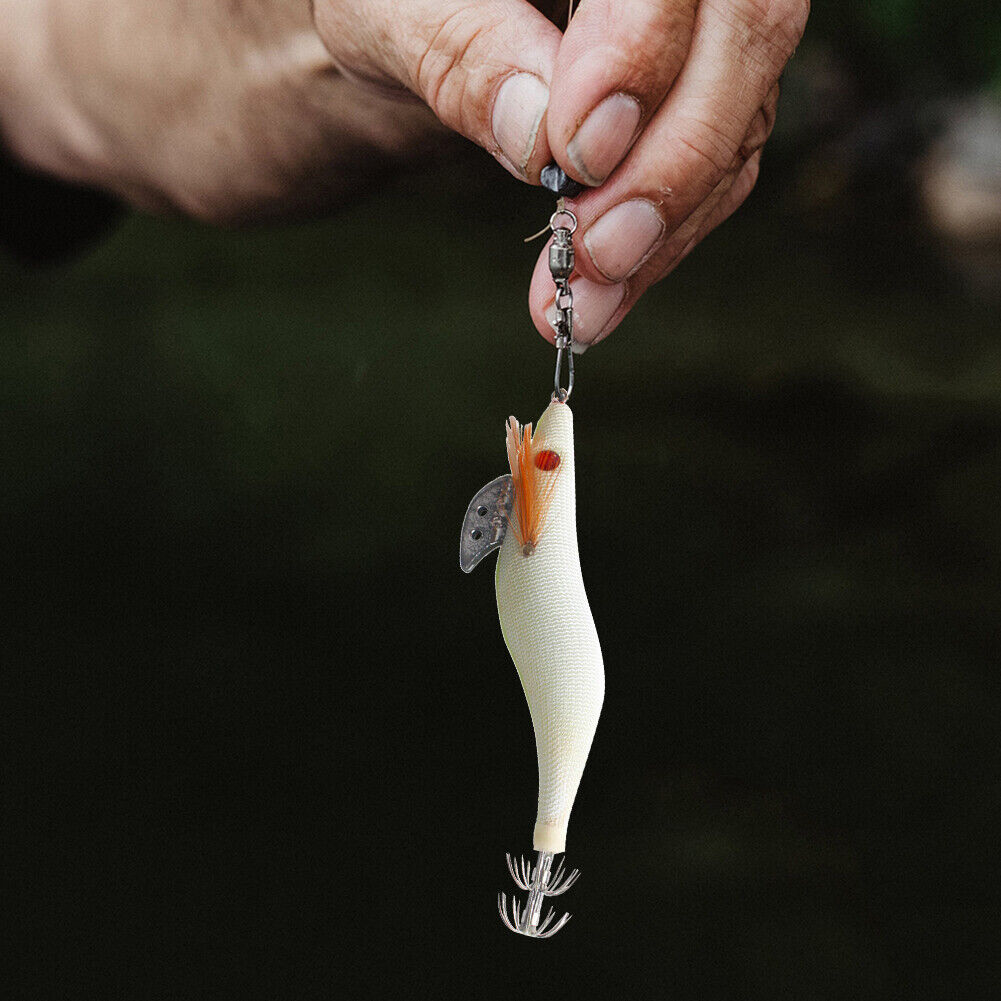 Luminous Shrimp-Shaped Squid Jig Fishing Hook Lure Fishing Octopus Hooks