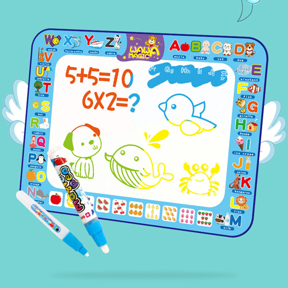 Super Large Magical Kids Water Canvas Drawing Pad Coloring Doodle Mat (B)