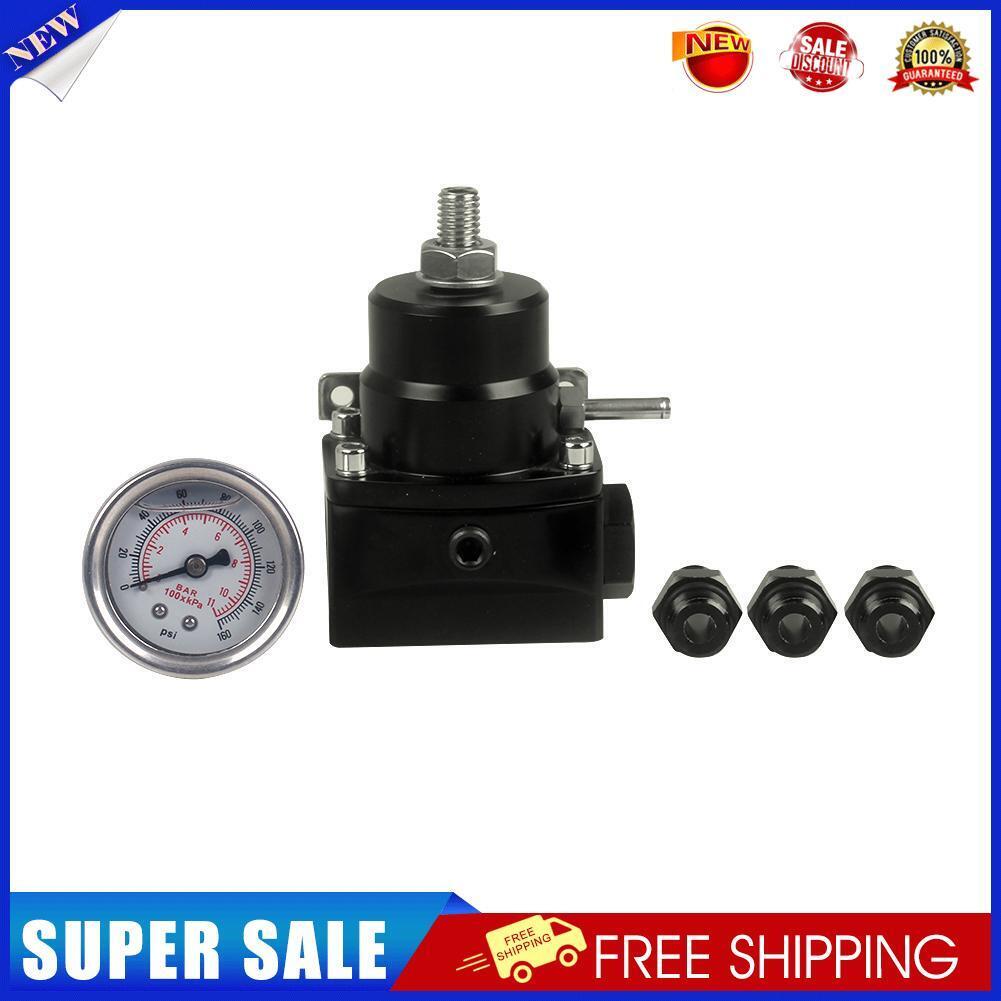 PSI Adjustable Fuel Pressure Regulator -6AN Fitting 1/8 NPT Port with Gauge