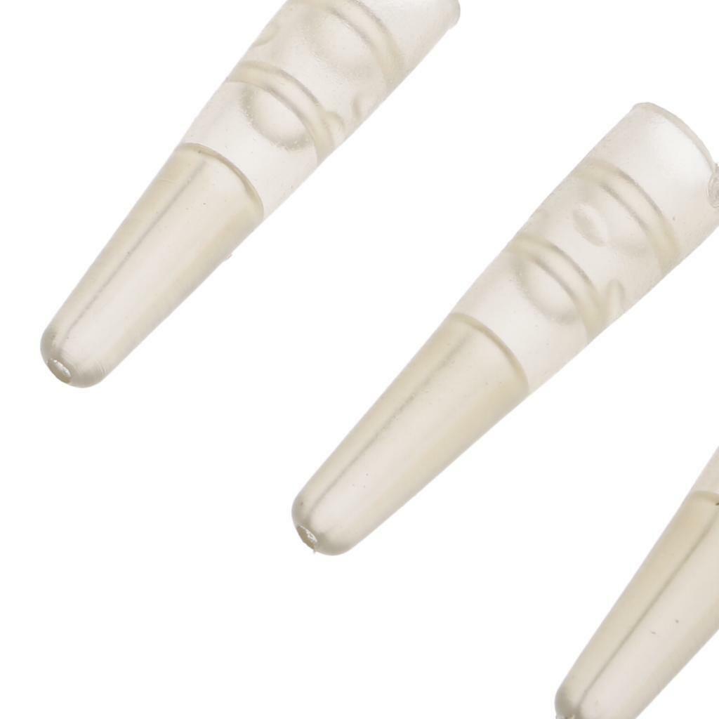 100 Pieces Carp Fishing Tail Rubber Tubes Cone for Safety 17mm