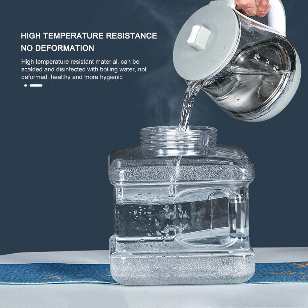 5L PC Transparent Water Bucket Portable Tea Drink Water Storage Container