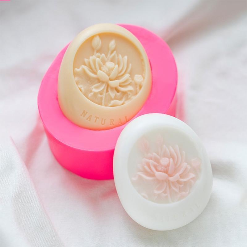 Lotus Shaped Silicone Soap Mould Mousse Cake Mold Pudding Moulds Baking Gadgets