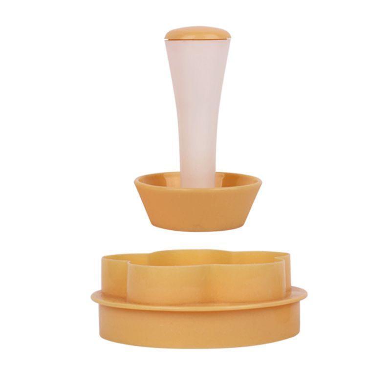 Plastic Pastry Stamper Tart Shell Mold Cutter Flower Round Dough Cookie Muffin