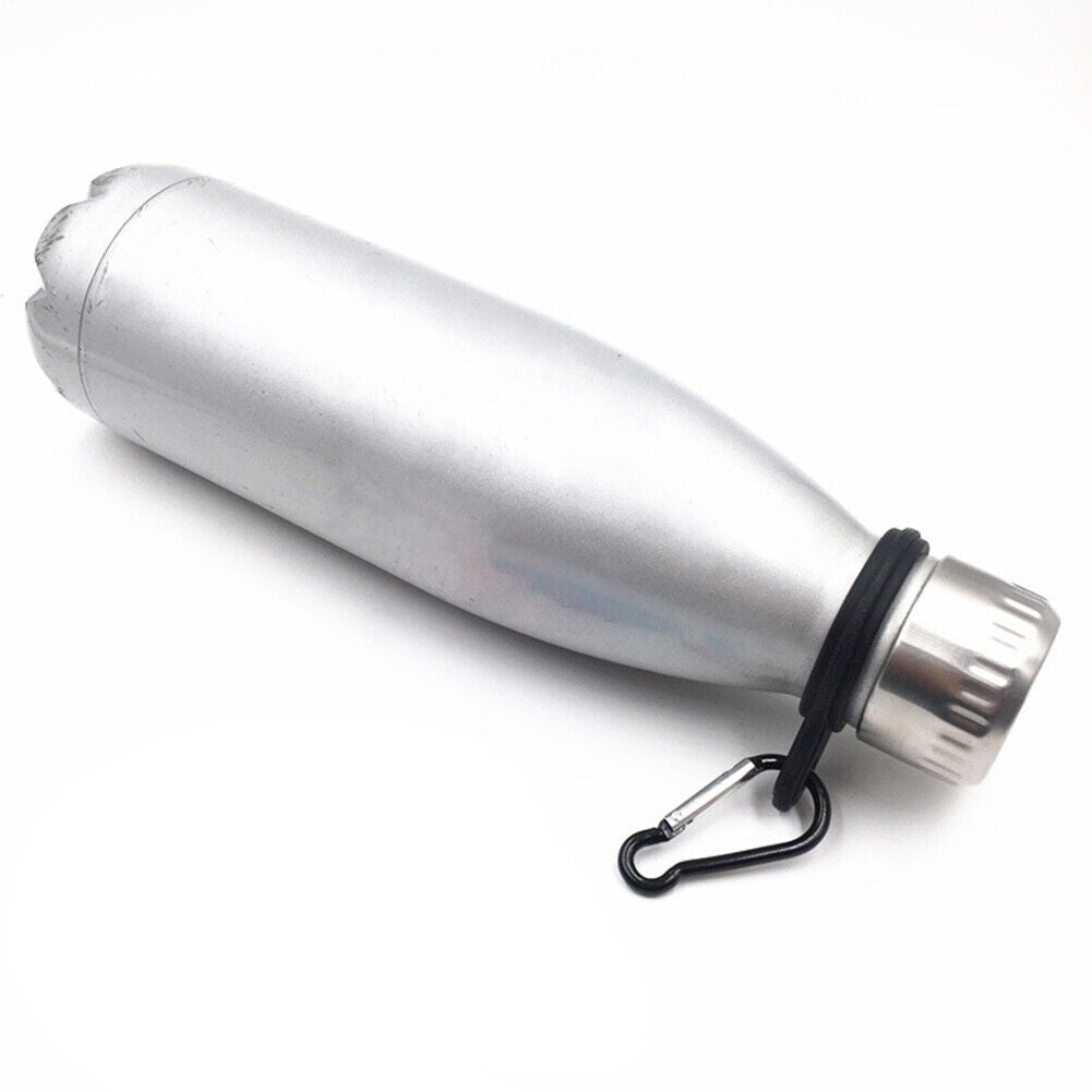 Silicone Kettle Buckle Outdoor Camp Water Bottle Holder Carabiner (Black)
