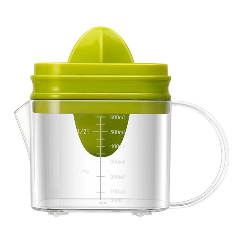 Orange Juicer Lemon Manual Hand Squeezer with Built-in Measuring Cup Grate Gift