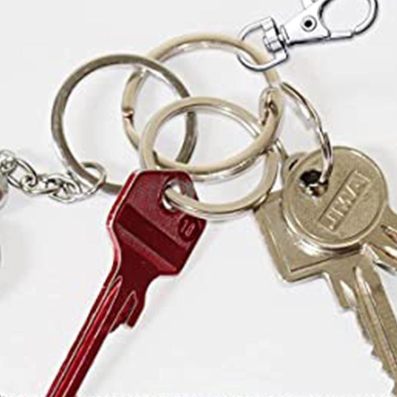 350x/set Split Key Chain Ring Part with Lobster Clasps for Craft DIY 7 Colors