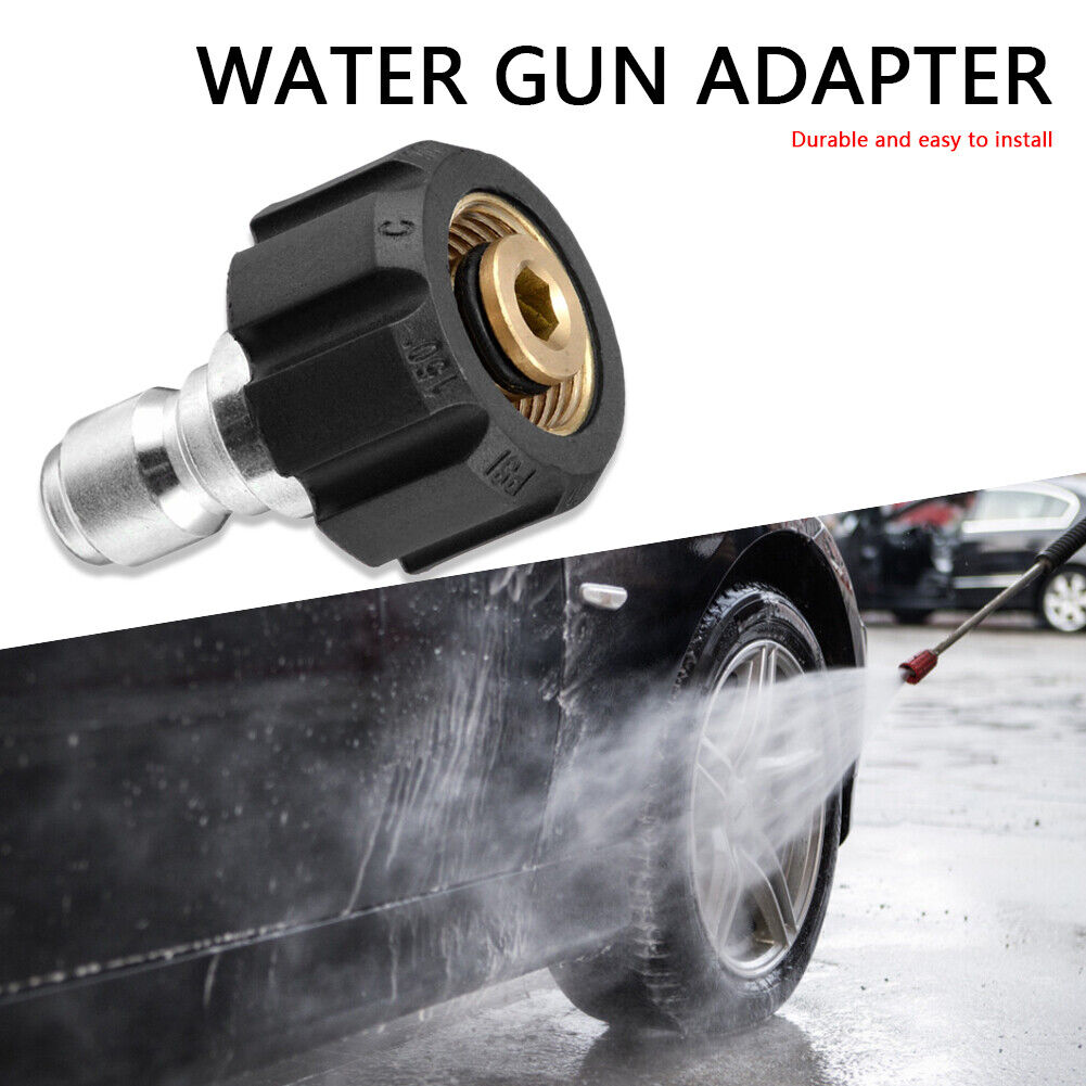 3/8 Quick Connect Male to M22 14 15 Female Adapter for Pressure Washer