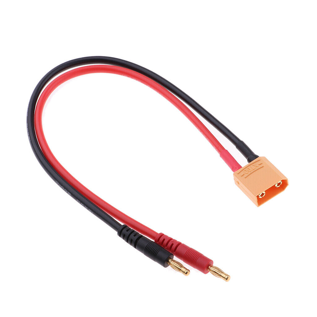 RC Lipo XT90 lipo Battery Charge Cable xt90 to 4.0 Banana Plug Charge  12AWG