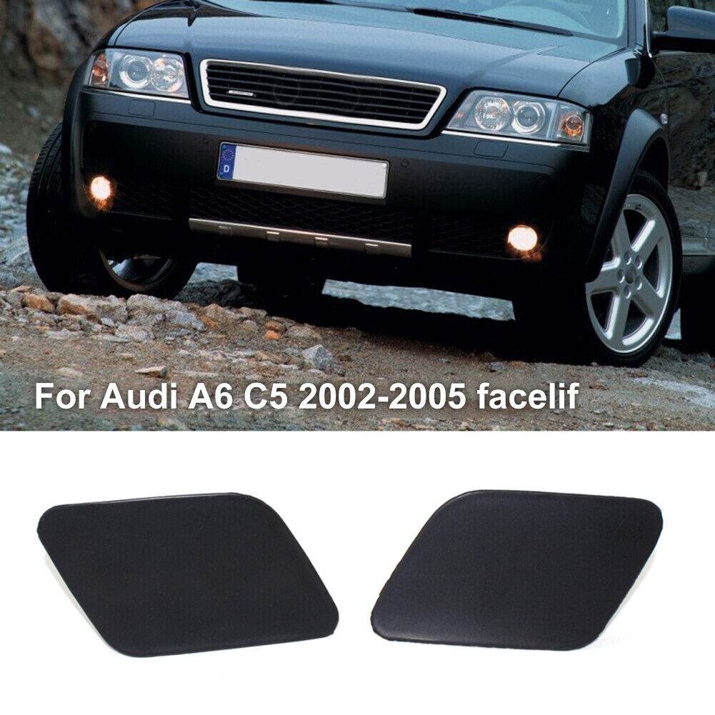 1 Pair Car Headlight Headlamp Washer Cover Cap for C5 2002-2005 Facelif
