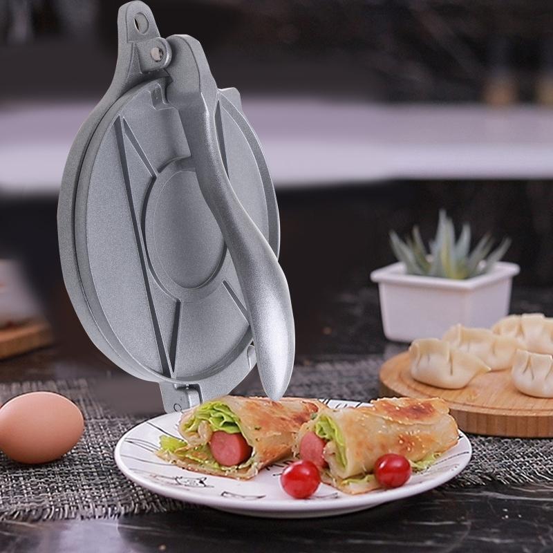 Tortilla Press 8 Inch - Cast Aluminum Tortilla Maker - Heavy-Duty Taco Presser
