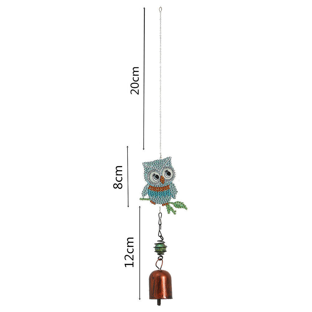 5D Owl Diamond Painting Wind Chime Pendant Mosaic Kit Home Decor (DZ3067)