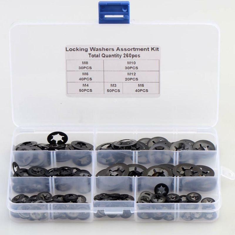 Push-on Locking Washer Fastener Internal Tooth Starlock  M3 M4 M5 M6 M8 M10 M12