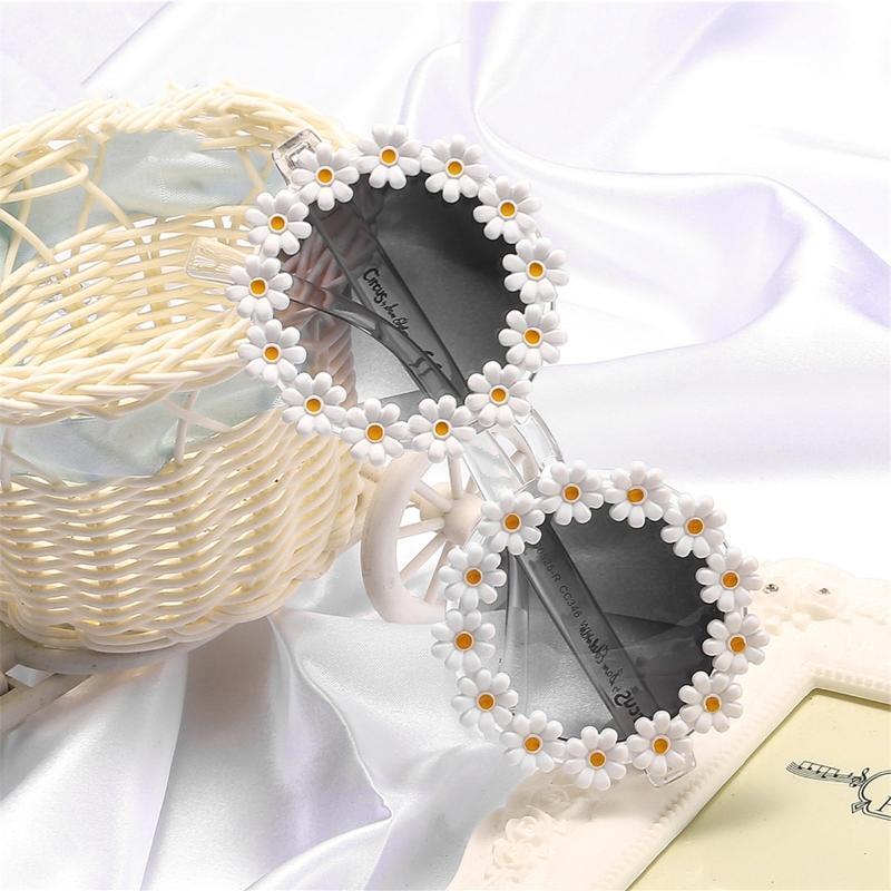 Classic Daisy Round Sunglasses Classy Women/Men Mirror Sun Glasses UV400