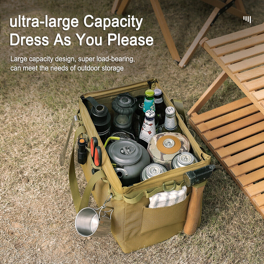Outdoor Camping Travel Tools Storage Bag Folding Firewood Package Handbag