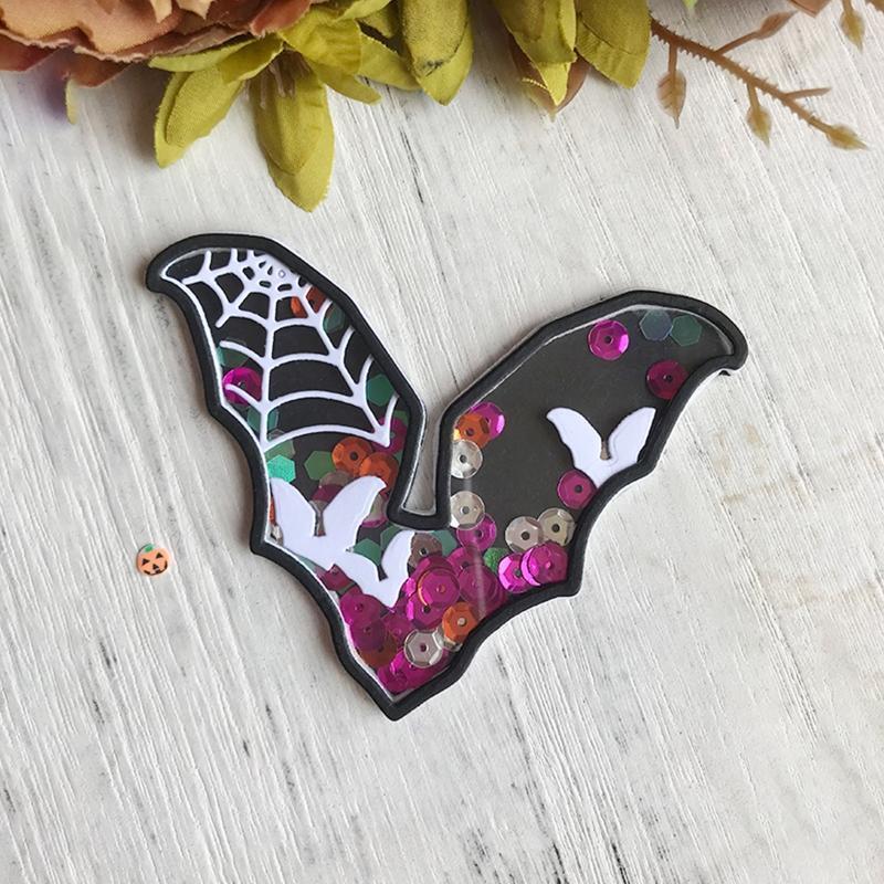 Halloween Bat Spider Web Cutting Dies Photo Album Decoration Accessories DIY