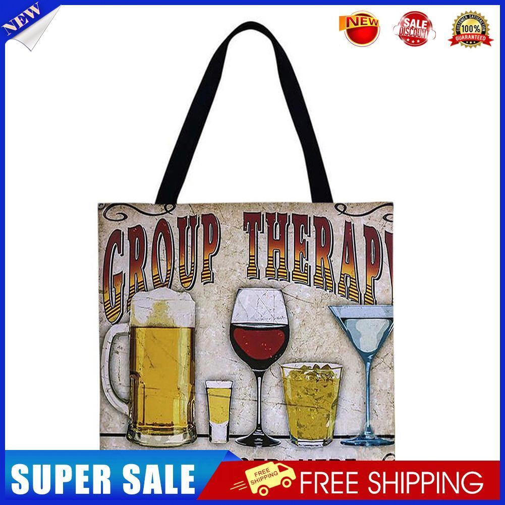 Blackjack letters Printed Shoulder Shopping Bag Casual Large Tote Handbag