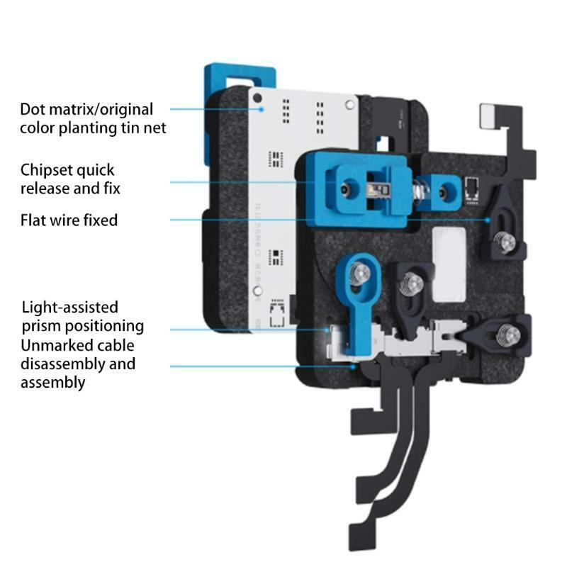 Black+ Blue Test Fixture Holder Front Camera Fixture Repair Pinch Point Parts