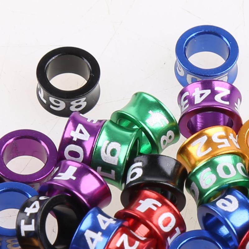 50 Pcs Pigeon Bands Bird 5mm Foot Ring Species Identify Training Rings Pet Bird