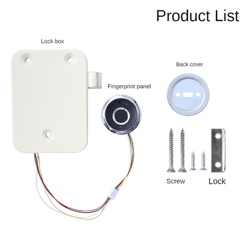 Cabinet Keyless Lock Fingerprint Biometrics Lock USB Charging Furniture Lock