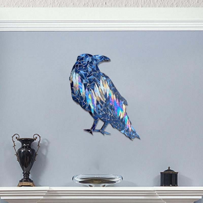 Northern Lights Raven Window Hangings Wall Hanging Ornament Raven Window Decor
