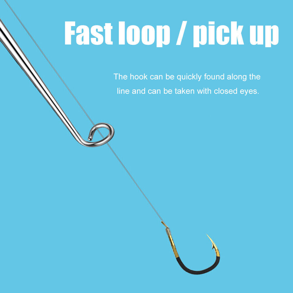 Fishing Fly Nail Knot Tying Tyer Tool Hook Remover Fishing Tackle (Black)