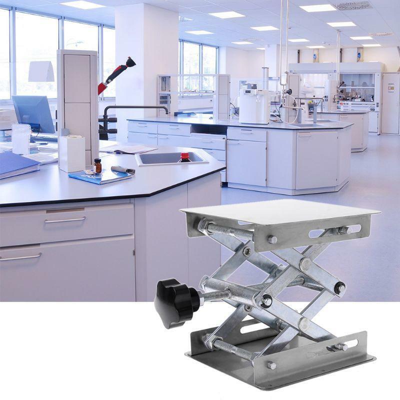 Laboratory Lifting Platform Stand Rack Scissor Jack Bench Lifter Table Lab Steel