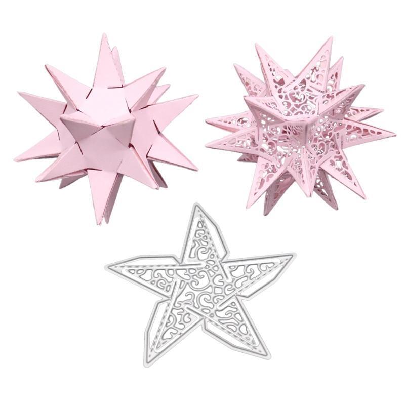 Five Star Cutting Dies Stencil Scrapbooking Paper Card Embossing Craft DIY Tool