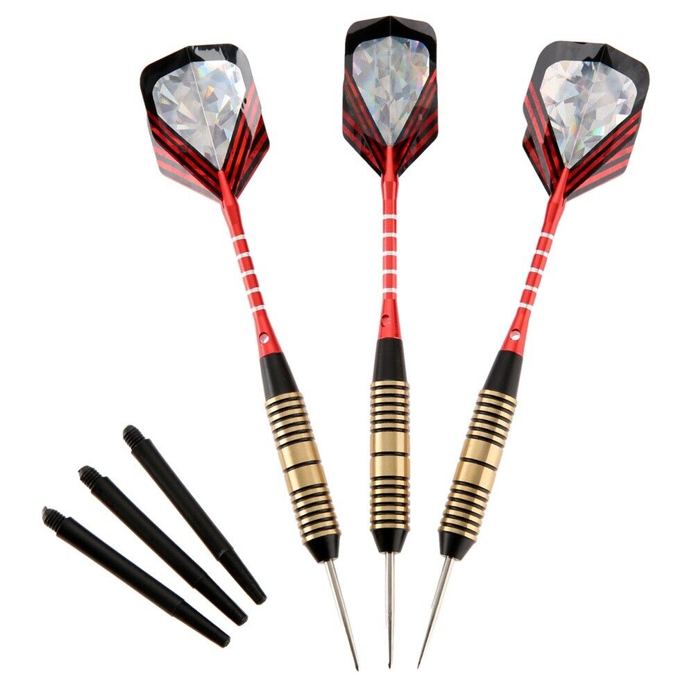 3pcs/Set Steel Tip Dart Darts with Brass Barrel Aluminum / Plastic Shaft 26g HQ