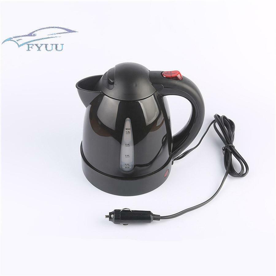 Car Electric Kettle Trip Travel Cigarette Lighter 12V Heated Water Heater 1000ML