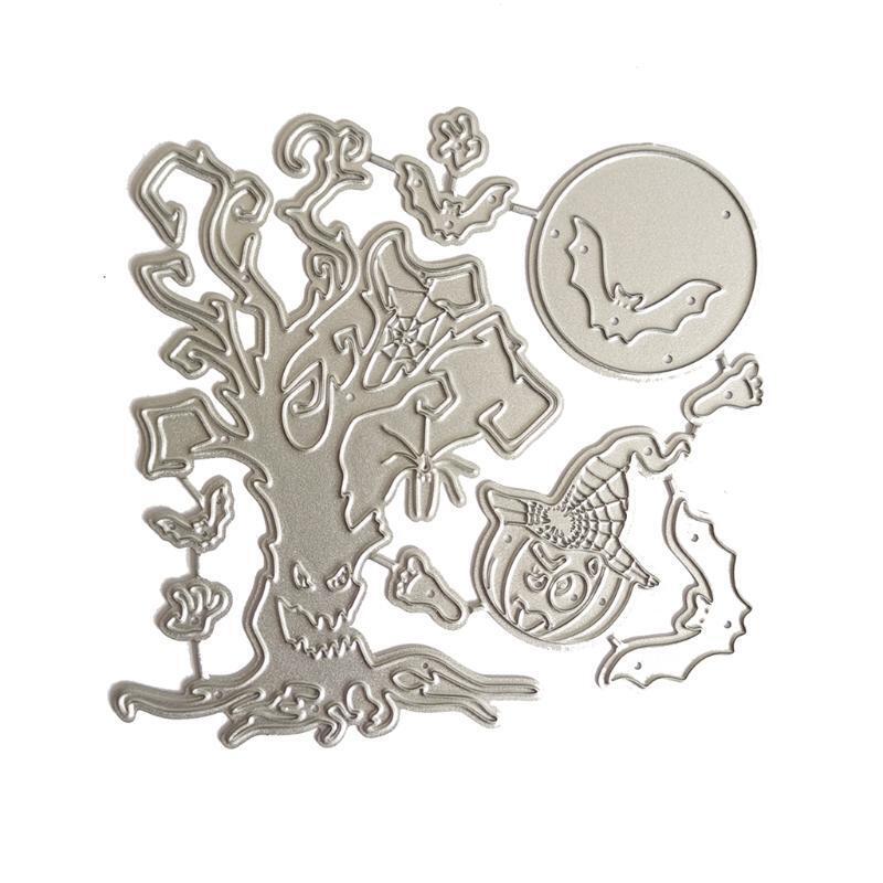 Halloween Tree Metal Cutting Dies Stencil Scrapbook Album Paper Card Template