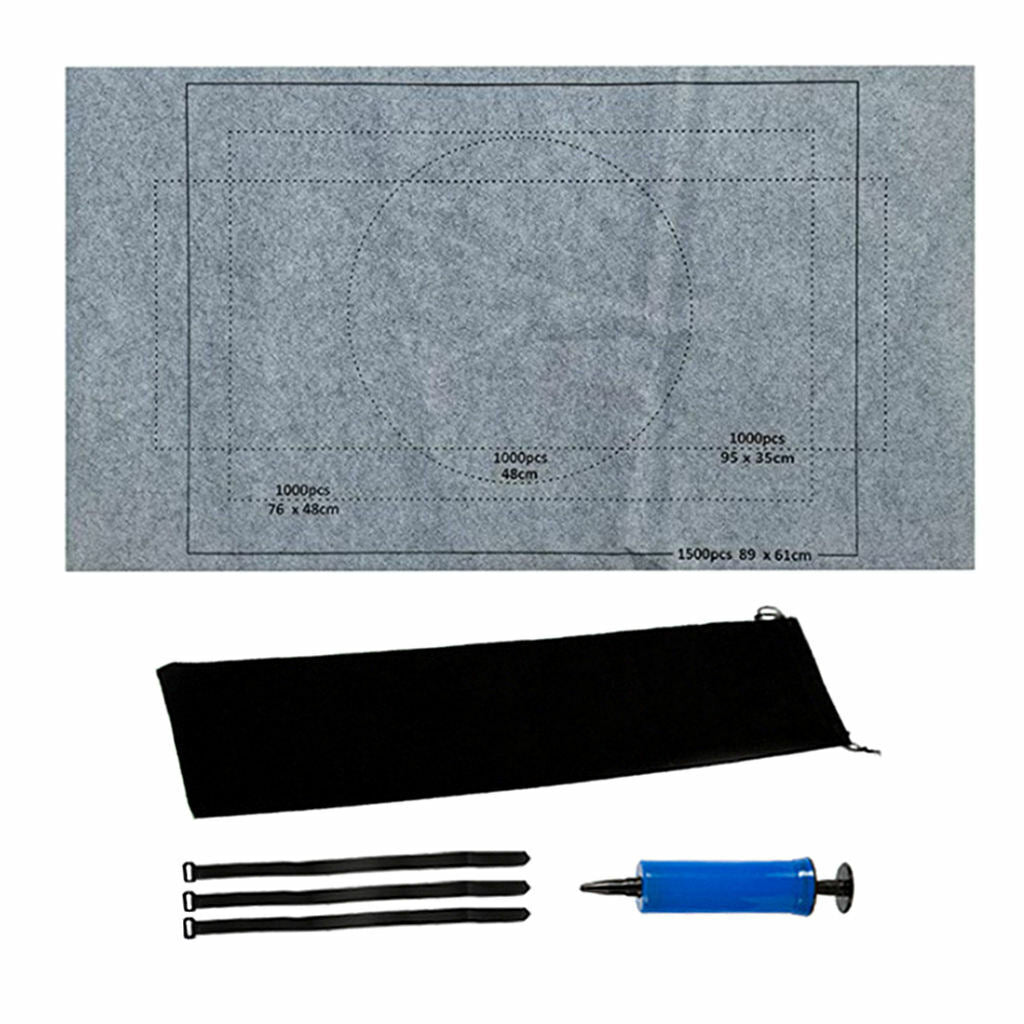 Felt Jigsaw Puzzle Play Mat   1500 Pieces Puzzles  Gray