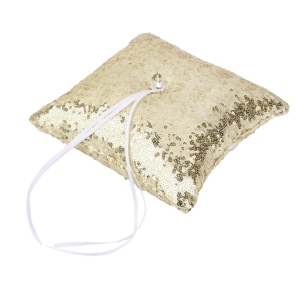 4 Pieces Wedding Flower Girl Basket Sequins Ribbon Flower Basket