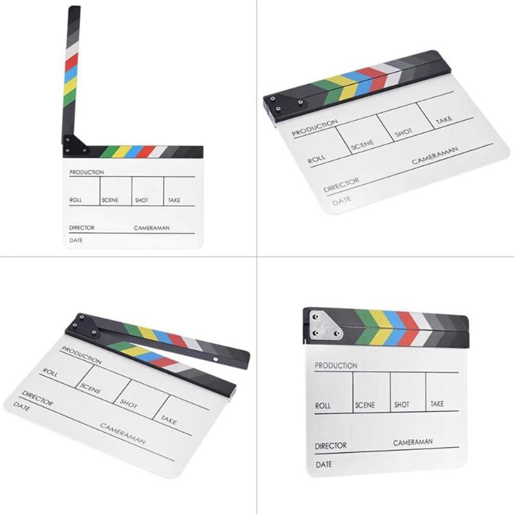 Dry Erase TV Film Movie Director's Clapboard Clapperboard Action Slate Clap