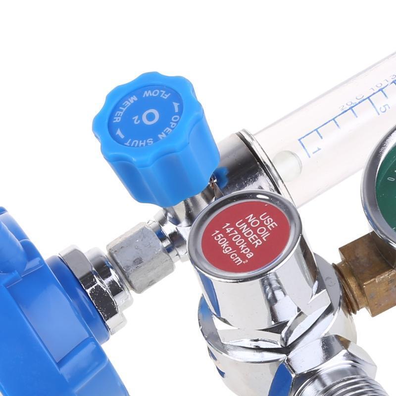 Oxygen Gauge Oxygen Pressure Gas Regulator G-5/8" Inhaler O2 Pressure Reducer
