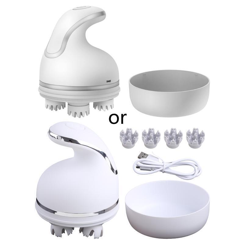 Cat Head Massager Electric Cordless Rechargable Massage Comb for Pet Scalp