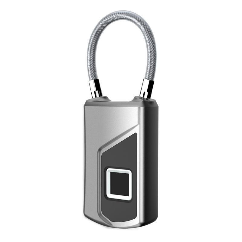 L1 Smart Fingerprint Padlock USB Recharge for Gym Locker Drawer Garage Warehouse