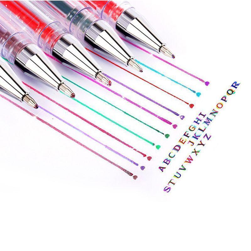 100 Color Marker Gel Pen Glitter Metallic Pastel Color No Duplicates Drawing Pen