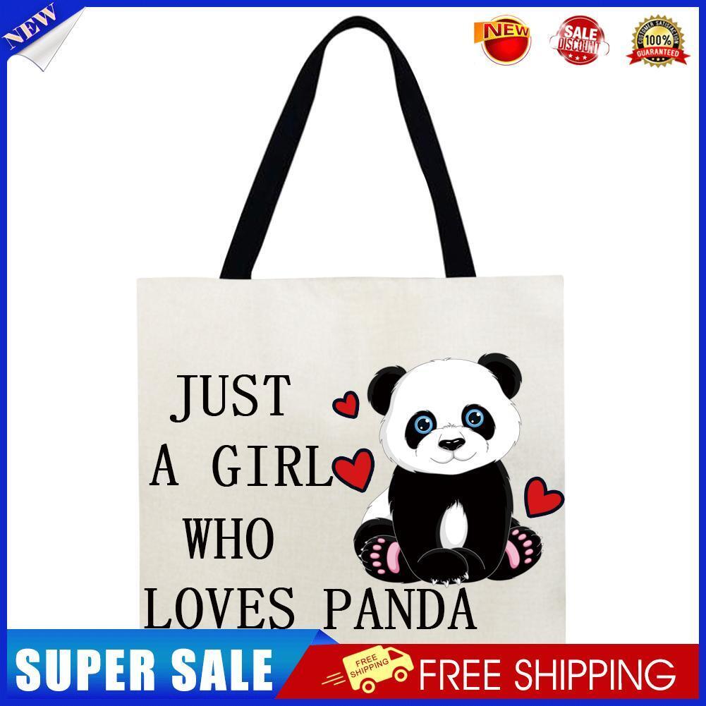 Cartoon Printed Shoulder Shopping Bag Casual Large Tote Handbag (40*40cm)