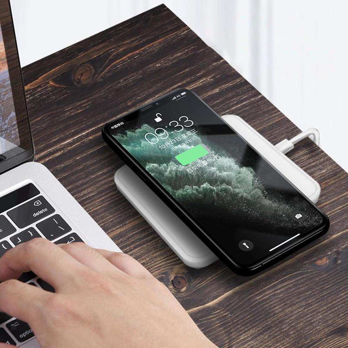Gazechimp 15w Wireless Indication Charging Pad Function for Desktop Phone Stand