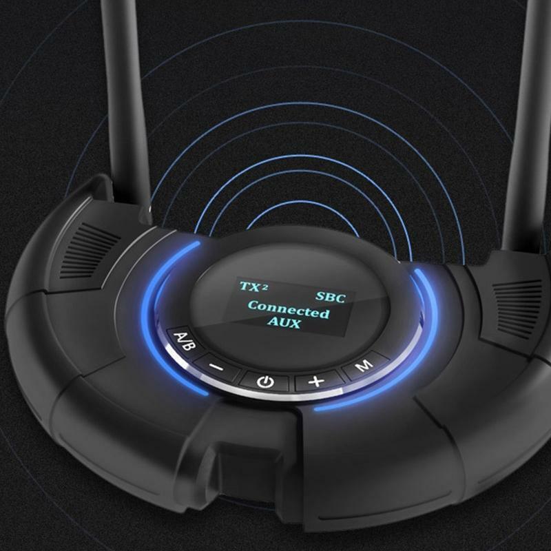 Long Range 120M Audio Transmitter Receiver APTX Bluetooth-compatible 5.0 for TV