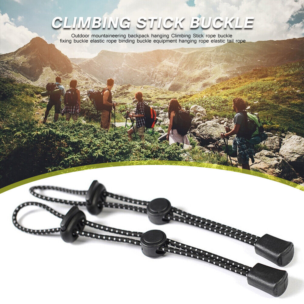 Backpack Walking Stick Elastic Rope Trekking Hiking Pole Fixing Tie Cord
