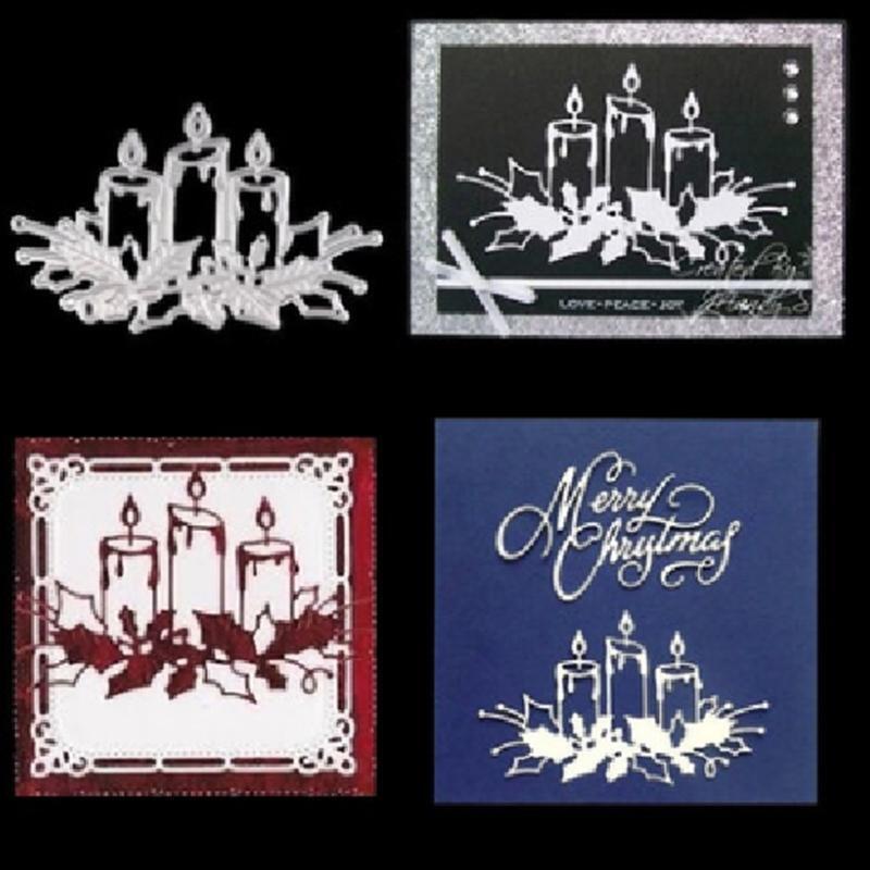 Hollow-out Candles Cutting Dies Metal Embossing Die Cuts Art Stencils Templates