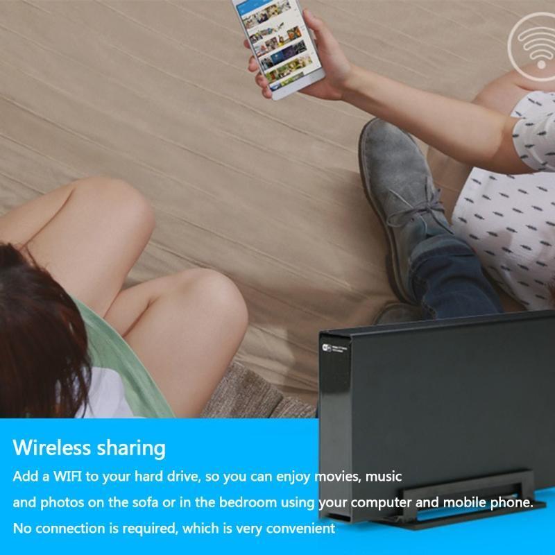 Blueendless 3.5'' Hard Disk Enclosure Box Home Wifi Router Smart NAS WiFi Net