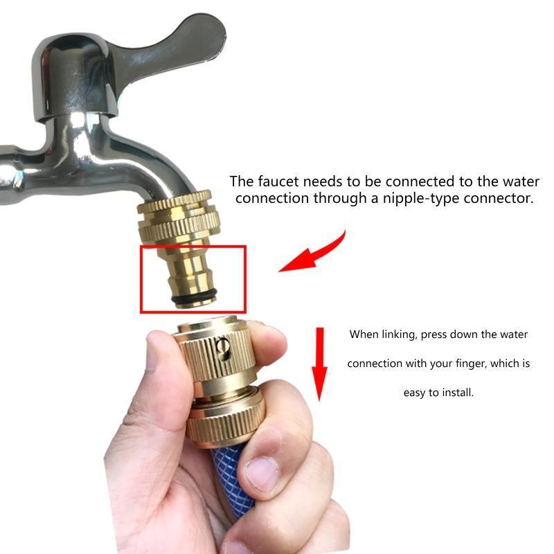 3/4 Female 1/2 Quick Connector for Water Gun Anti Corrosion Connect Adapter