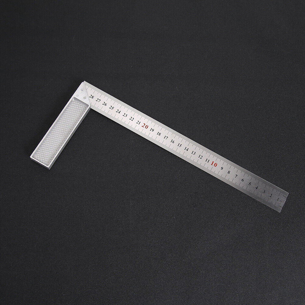 300mm Aluminum Alloy Square Ruler 90 Degree Right Angle Turning Ruler Gauge