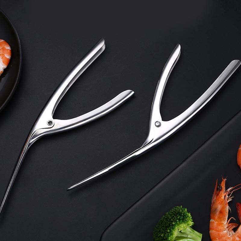 Shrimp Peeler Portable Stainless Steel Shrimp Deveiner Lobster Prawn Peeling
