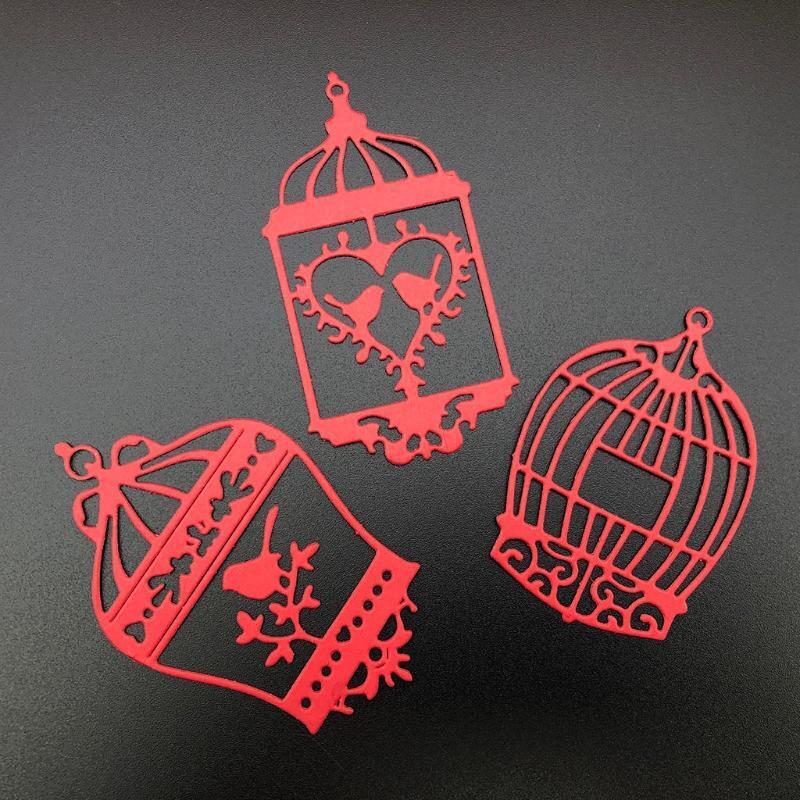 Spring Bird Cage Metal Cutting Dies Stencil Scrapbooking DIY Album Stamp Paper